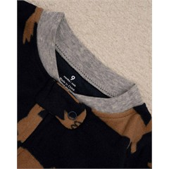 سرهمی بی جوراب فوتر طرح جزیره کد 7502