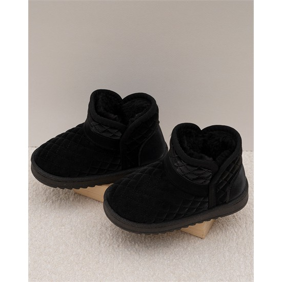 نیم بوت داخل خز طرح لوزی کد 5700