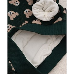 بلوز بافت سبز تدی کد 7423