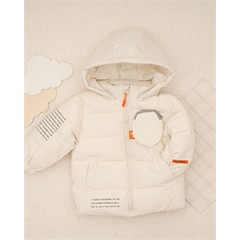 کاپشن شیری جیب برجسته کد 7484 پسرانه و دخترانه