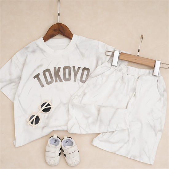 ست تیشرت و شلوارک طرح TOKYO کد 7275