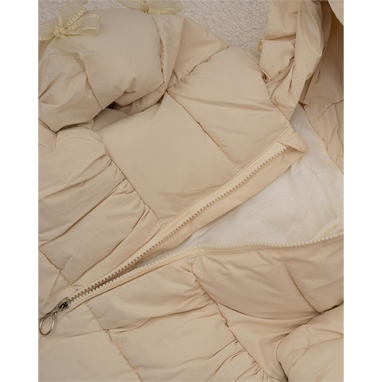 ست کاپشن و شال گردن بافت طرح خرگوش