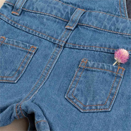 شلوارک پیشبندی جین کد 2391