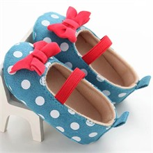 پاپوش آبی خال خال کد 5065