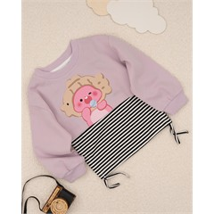 ست دورس کراپ و تاپ طرح بچه و آبنبات کد 7467