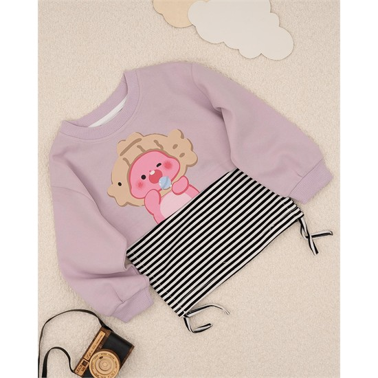 ست دورس کراپ و تاپ طرح بچه و آبنبات کد 7467