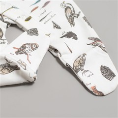 سرهمی جورابدار نخی طرح پرندگان کد 1674 