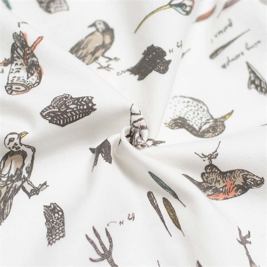 سرهمی جورابدار نخی طرح پرندگان کد 1674 