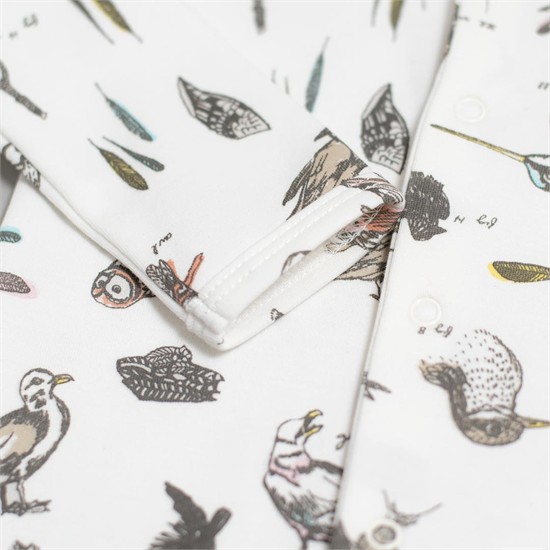 سرهمی جورابدار نخی طرح پرندگان کد 1674 