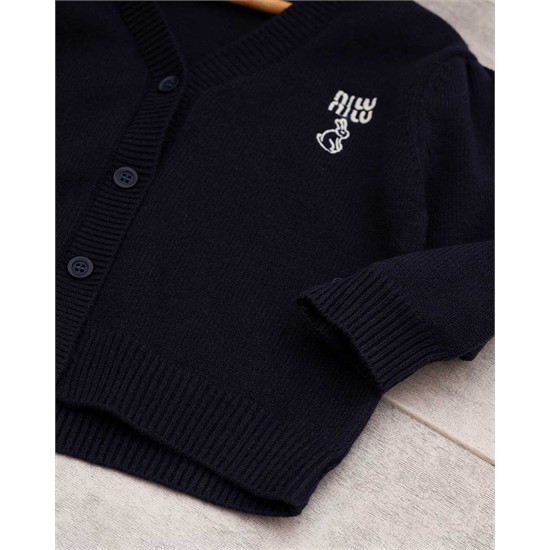 ژاکت بافت سرمه اي خرگوش