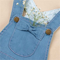شلوارک پیشبندی جین کد 2317