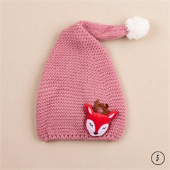 کلاه تک بافت دنباله دار عروسکی کد 3029