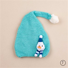 کلاه تک بافت دنباله دار عروسکی کد 3029