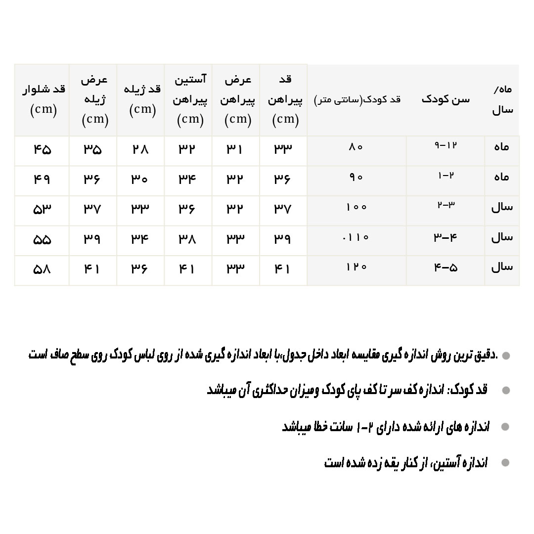 راهنمای ست سه تکه ژیله، شومیز و شلوار گل گل آجری